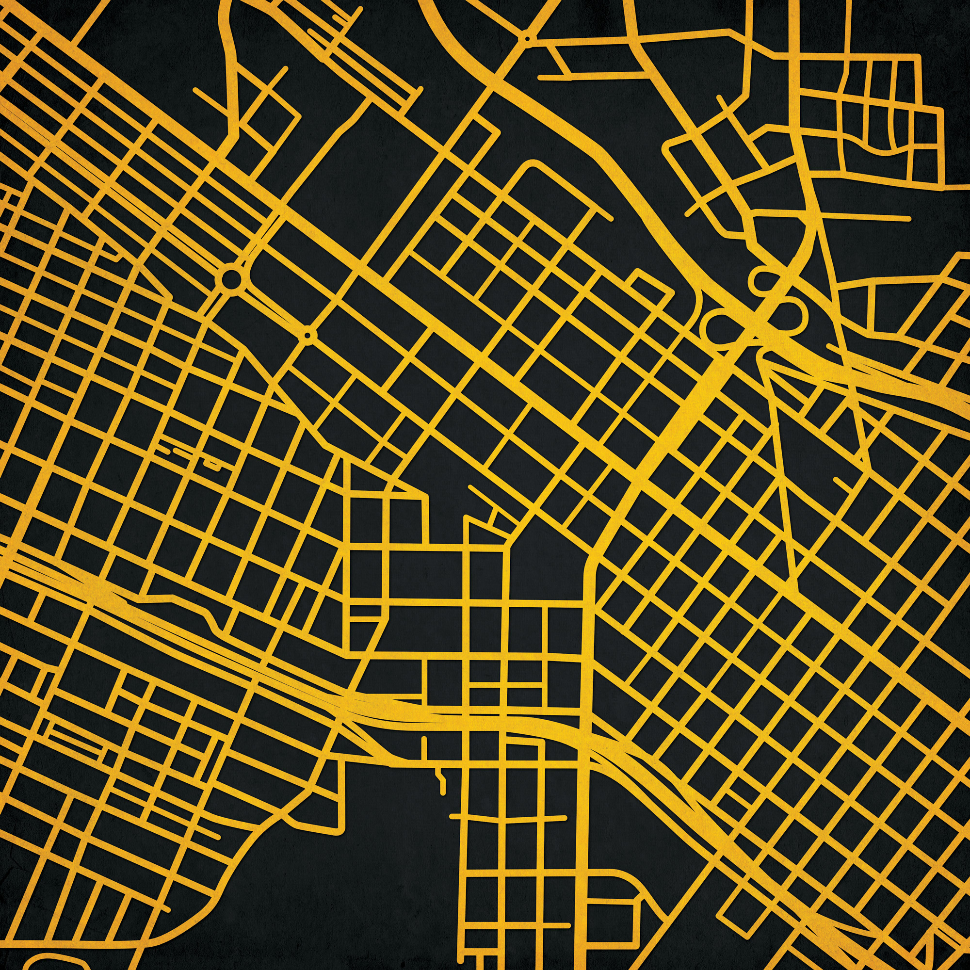 Virginia Commonwealth University Campus Map Artcity Prints throughout Virginia Commonwealth University Campus Map