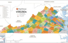 Virginia Counties Map - Standard | Stanfords with regard to State Of Virginia Counties Map