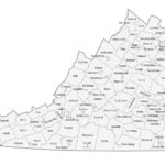Virginia County Map And Independent Cities   Gis Geography With Regard To Map Of Virginia By County