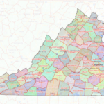 Virginia County Map – Shown On Google Maps For Map Of Virginia County Lines