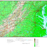 Virginia Elevation Map With Topographic Map Of Virginia Beach
