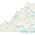 Virginia Lakes And Rivers Map   Gis Geography With Regard To 4 Major Rivers In Virginia Map