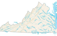 Virginia Lakes And Rivers Map - Gis Geography with regard to 4 Major Rivers in Virginia Map