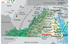 Virginia Maps &amp; Facts - World Atlas for Map Of Virginia And Neighboring States