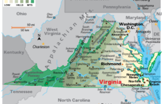 Virginia Maps &amp; Facts - World Atlas inside Blue Ridge Mountains in Virginia Map