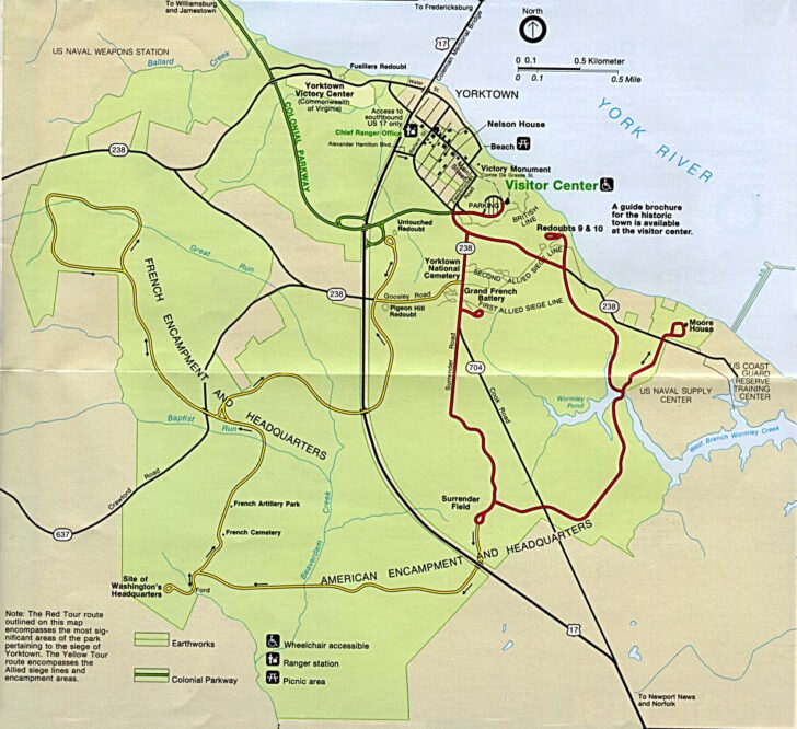 Historical Sites in Virginia Map