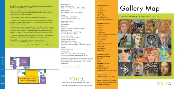 Virginia Museum of Fine Arts Map