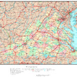 Virginia Political Map Inside Political Map Of Virginia With Cities