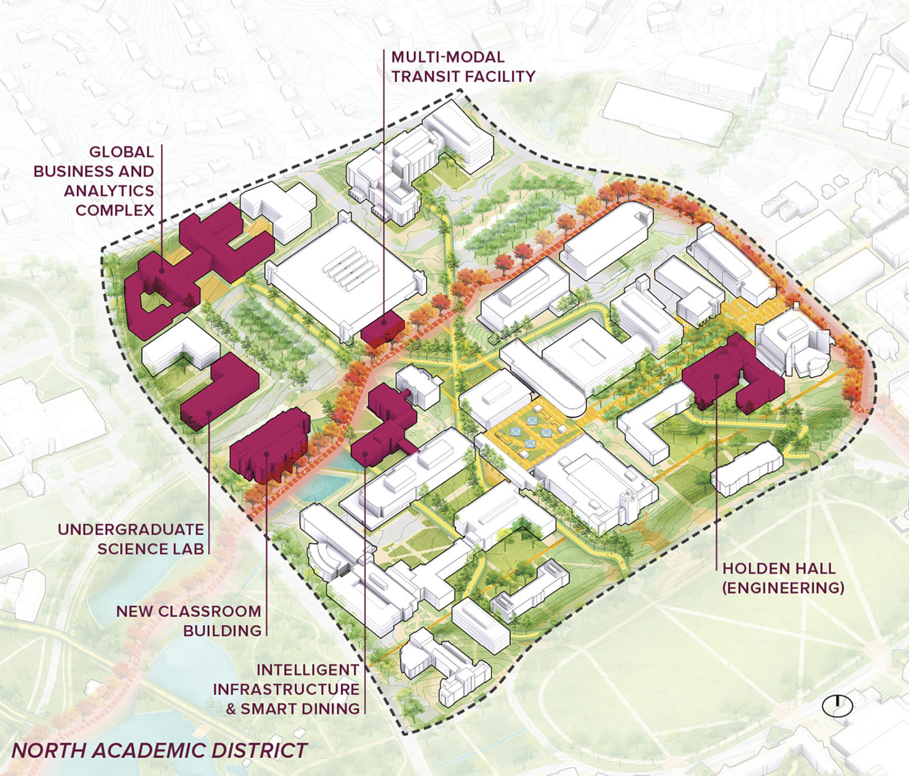 Virginia Polytechnic Institute And State University Campus Master with regard to Map of Virginia Tech University Campus