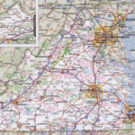 Virginia Road Map   Ontheworldmap For State Of Virginia Road Map