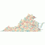 Virginia Road Map   Va Road Map   Virginia Highway Map For County Map Of Virginia With Roads