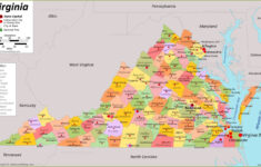 Virginia State Map | Usa | Maps Of Virginia (Va) regarding Cities in Northern Virginia Map