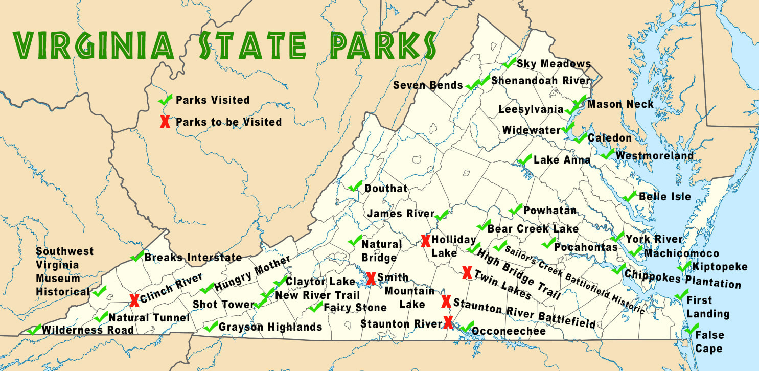 Virginia State Parks - Carl J. Shirley in Virginia State Parks Map