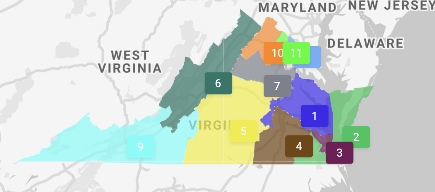 Virginia Supreme Court Approves New Congressional And General intended for Virginia Senate District 32 Map
