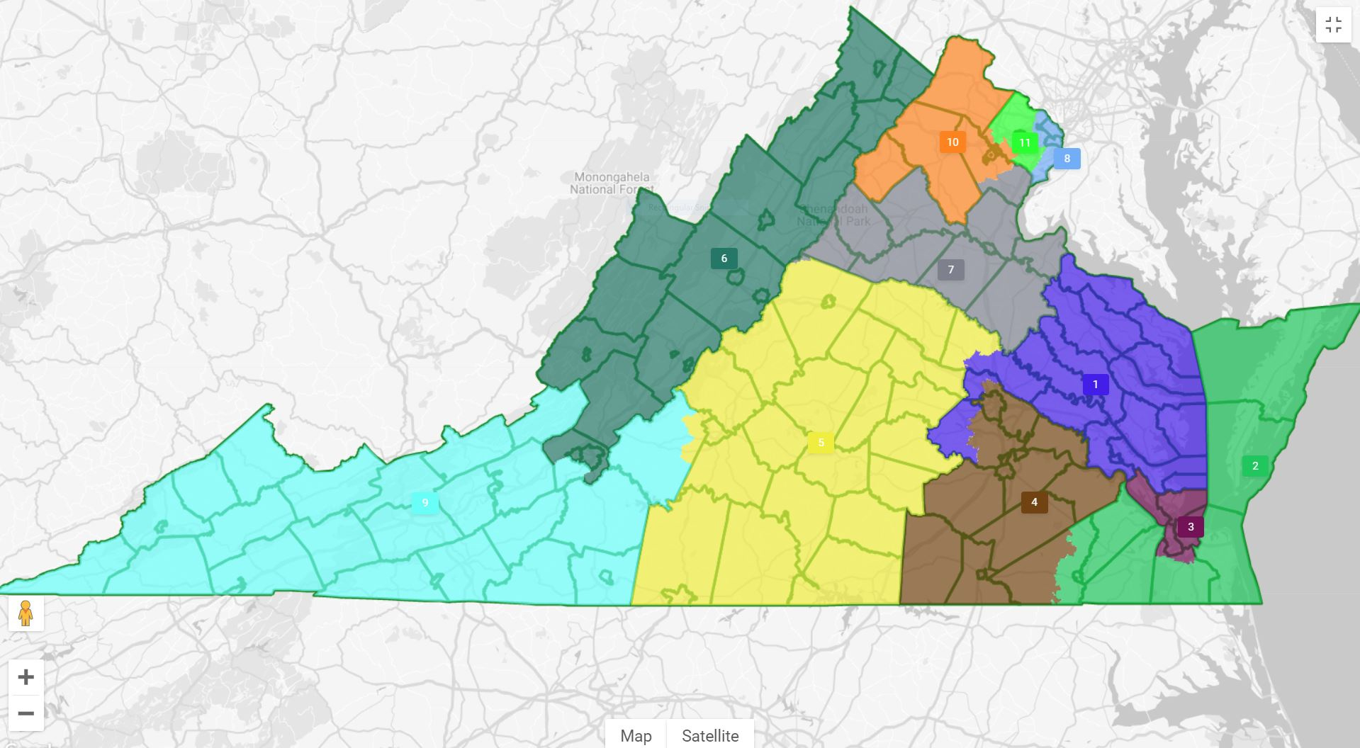 Virginia Supreme Court Approves New Congressional And General regarding Virginia Congressional District 7 Map