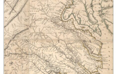 Virginia Tidewater Region 1755 Plantation Names Custom State Map in Map of Virginia Tidewater Region