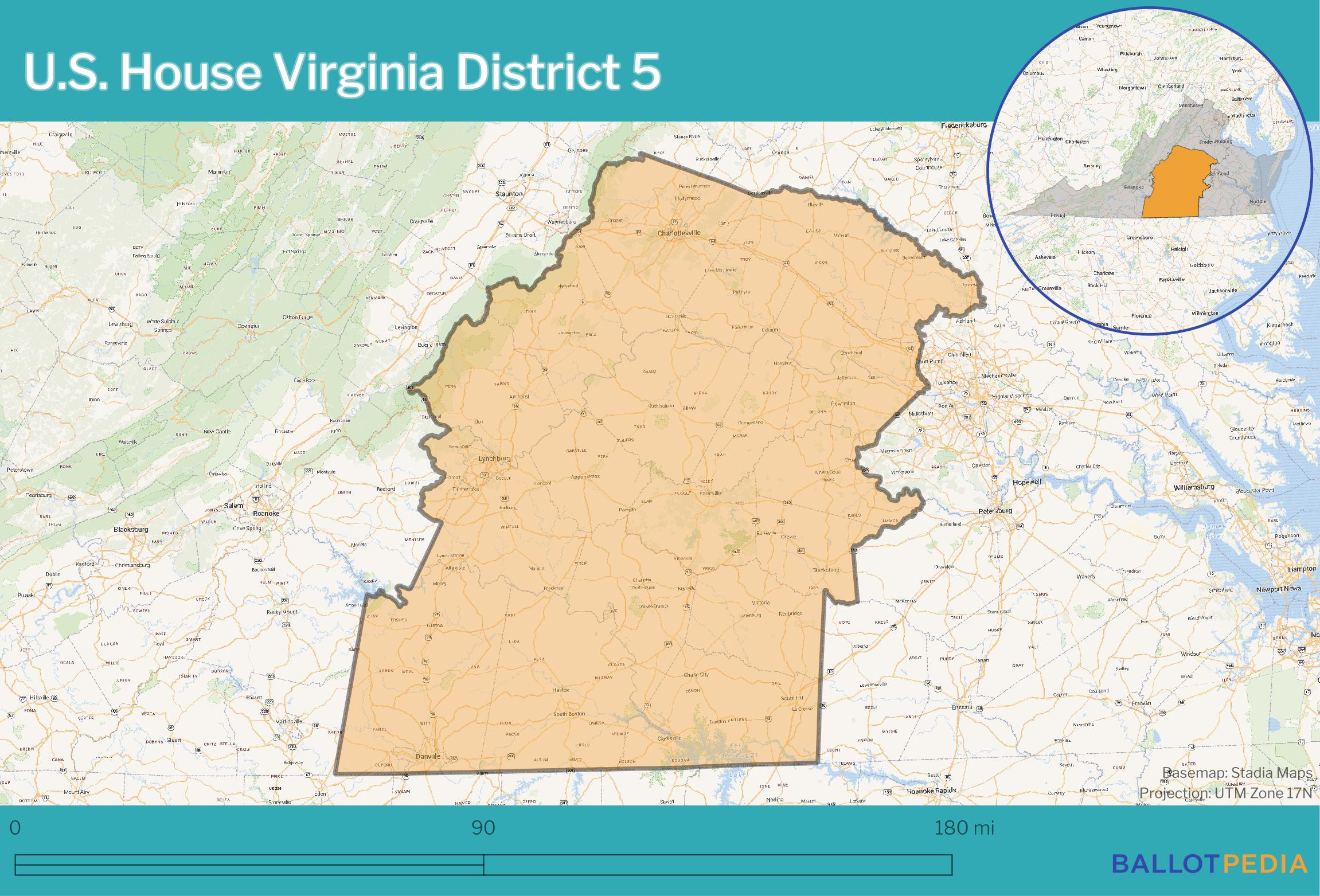Virginia&amp;#039;S 5Th Congressional District Election, 2024 - Ballotpedia with Virginia 5Th Congressional District Map