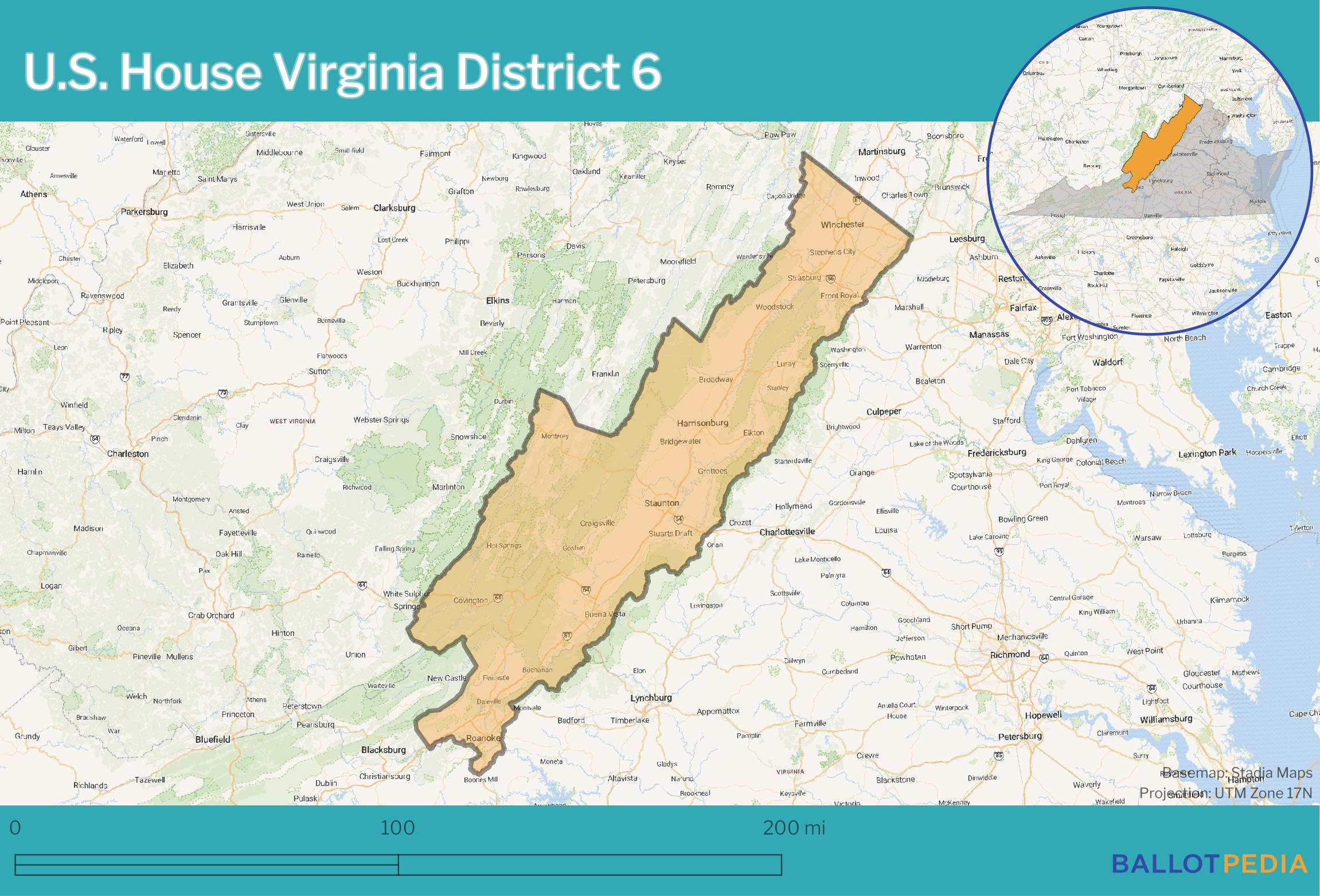Virginia&amp;#039;S 6Th Congressional District Election, 2024 (June 18 regarding Virginia 6th Congressional District Map