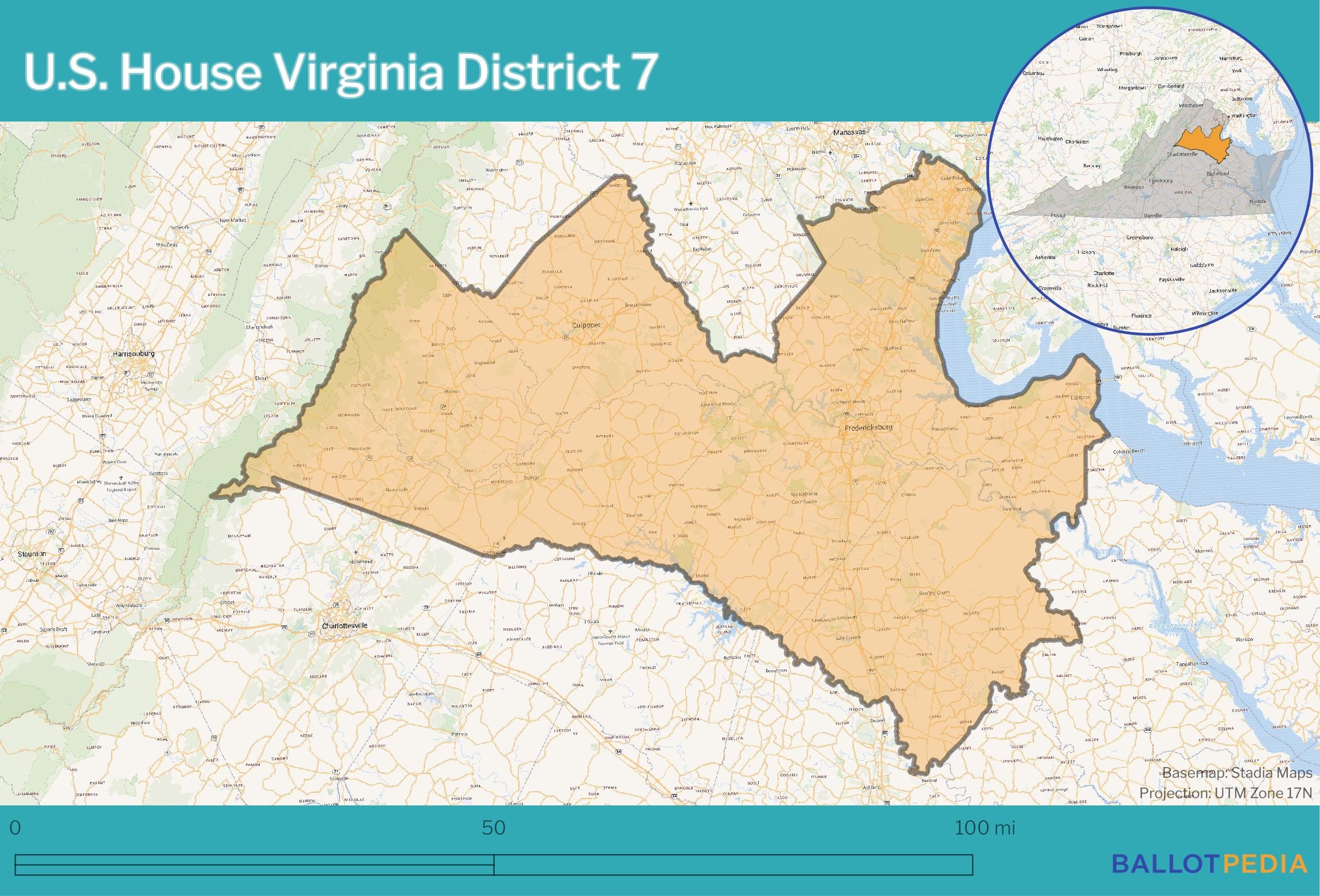 Virginia&amp;#039;S 7Th Congressional District Election, 2024 (June 18 throughout Virginia 7Th Congressional District Map