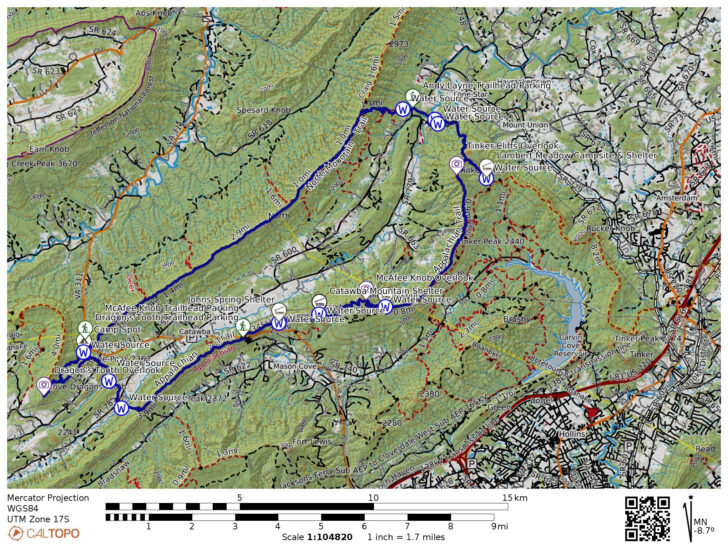 Virginia Triple Crown Loop Map