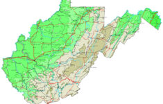 West Virginia Contour Map with regard to Topographical Map Of West Virginia