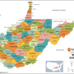West Virginia Counties Mapmapsherpa   The Map Shop In Map West Virginia And Virginia