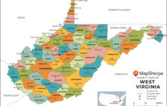 West Virginia Counties Mapmapsherpa - The Map Shop in Map West Virginia And Virginia
