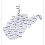 West Virginia County Map [Map Of Wv Counties And Cities] Pertaining To County Map Of Ohio And West Virginia