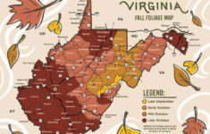 West Virginia Department Of Tourism Releases Fall Foliage Map intended for West Virginia Leaf Peeping Map