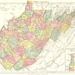West Virginia; Inset Map Of The "Panhandle" For Map Of West Virginia Panhandle