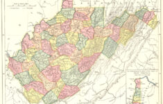 West Virginia; Inset Map Of The "Panhandle" for Map of West Virginia Panhandle