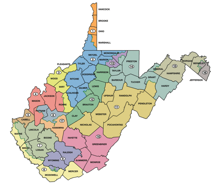 Map of Logan West Virginia