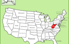 West Virginia Location On The U.s. Map - Ontheworldmap pertaining to West Virginia On Us Map