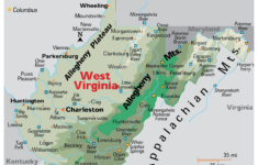 West Virginia Maps & Facts – World Atlas in Map Of West Virginia And Kentucky Border