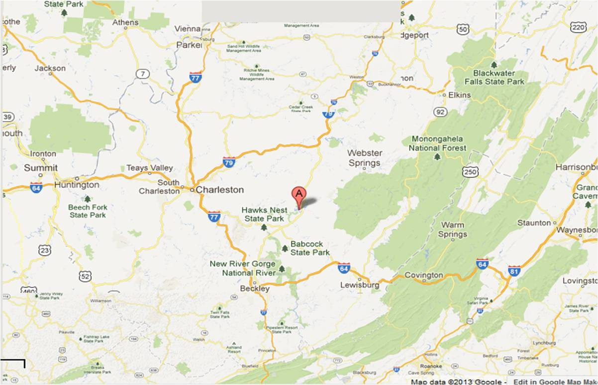 West Virginia, May 2013 – Part I | Michigan Traveler for Map of Summersville West Virginia