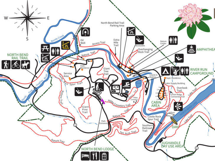 West Virginia State Park Lodges Map