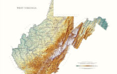 West Virginia, Physical, Laminated Wall Mapraven Maps throughout Geographical Map of West Virginia