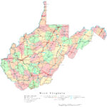 West Virginia Printable Map In Printable Map Of West Virginia