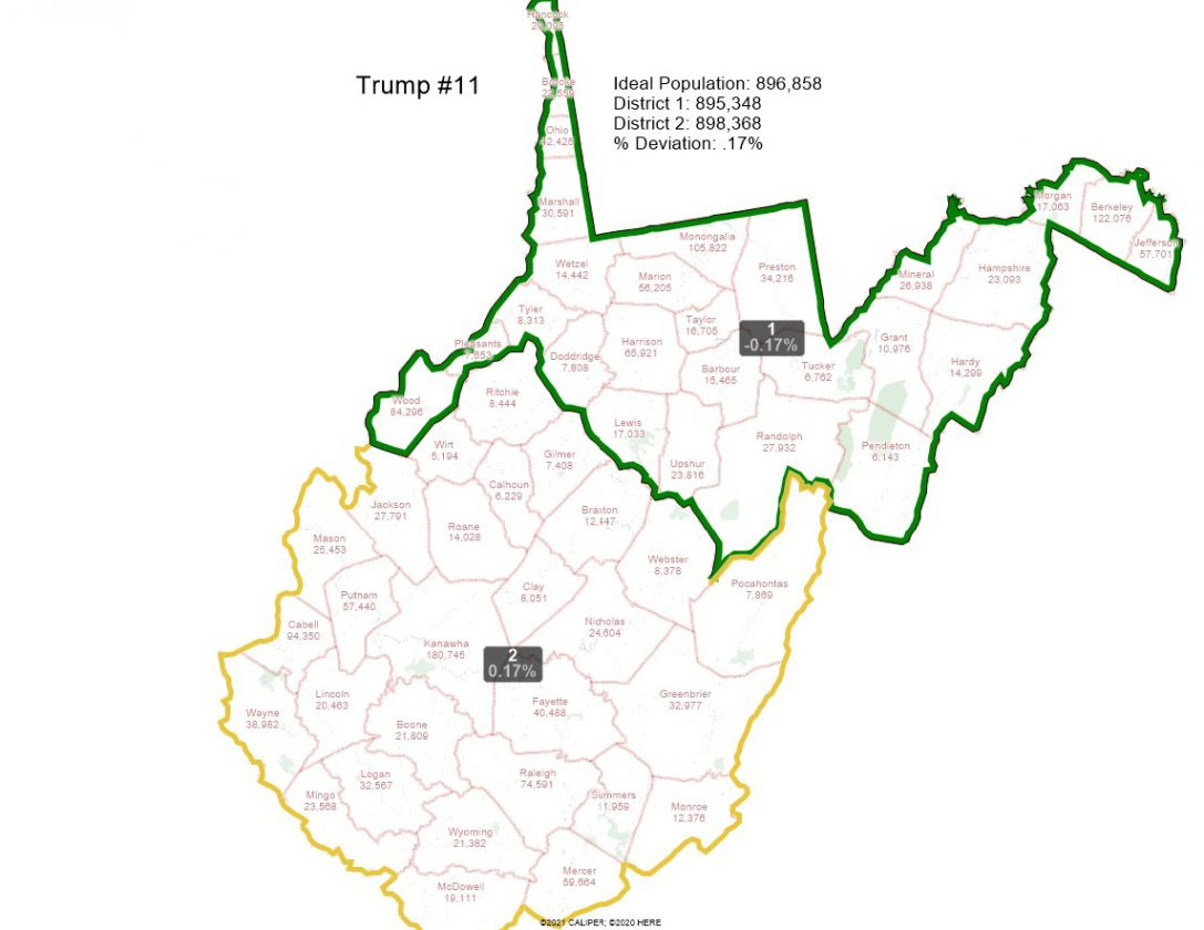 West Virginia Senate Redistricting Committee Makes Short Work Of in West Virginia State Senate District Map