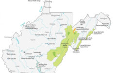 West Virginia State Map - Places And Landmarks - Gis Geography pertaining to Map of Lakes in West Virginia