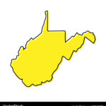West Virginia State Outline Map Royalty Free Vector Image Regarding Blank Map Of West Virginia