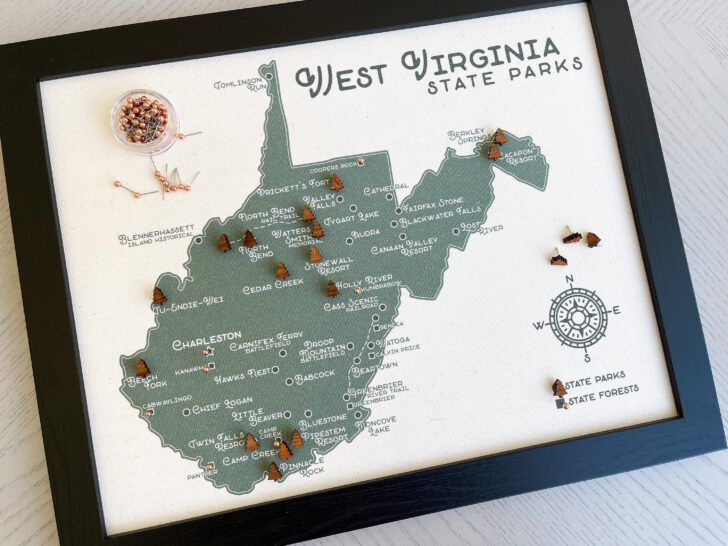 West Virginia Map State Parks