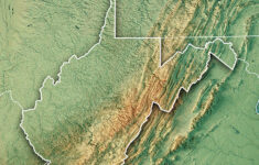 West Virginia State Usa 3D Render Topographic Mapfrank Ramspott in Topographical Map Of West Virginia
