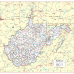 West Virginia State Wall Map Large Print Poster   24"Hx26"W   Etsy With Regard To Printable Map Of West Virginia