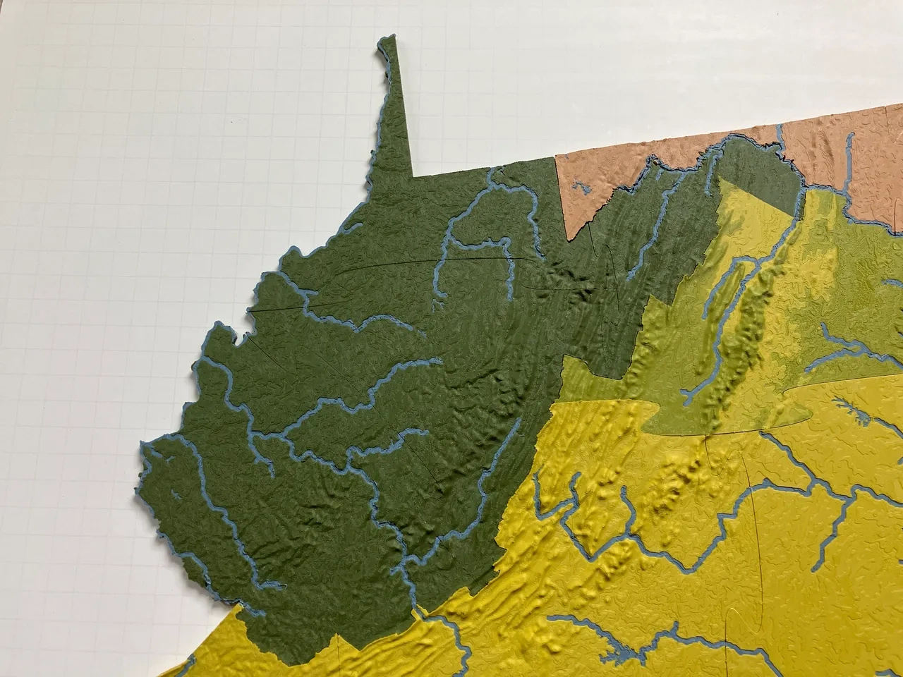 West Virginia, Usa (Wv) Topographic Map With Riversansonl regarding Topographic Map Of West Virginia