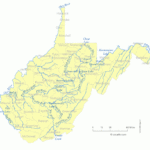 West Virginia'S Lakes And Rivers Map   Cccarto For Lakes In West Virginia Map