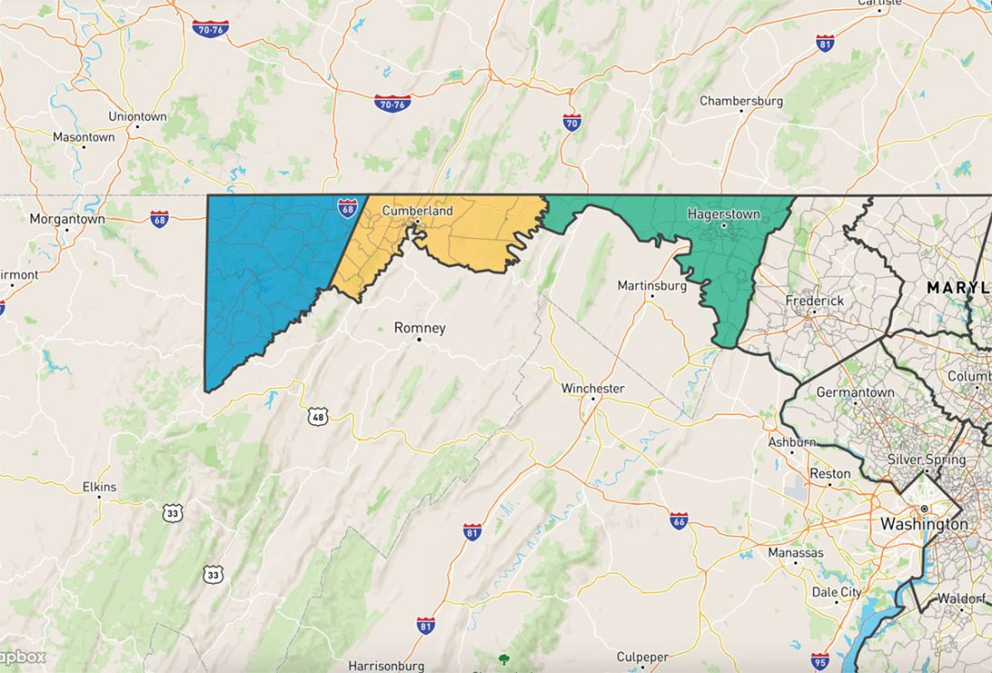 Western Maryland Counties Seek To Join West Virginia | News inside West Virginia and Maryland Map