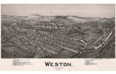 Weston, West Virginia. Antique Birdseye Map; 1900 | Ebay pertaining to Map Of Weston West Virginia