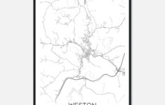 Weston West Virginia Map Poster, Modern Home Decor Wall Art Print - Custom  Maps &amp; Posters regarding Map Of Weston West Virginia