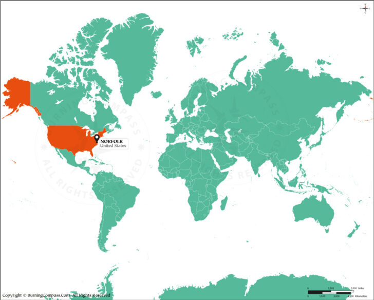 Virginia Located on the Map